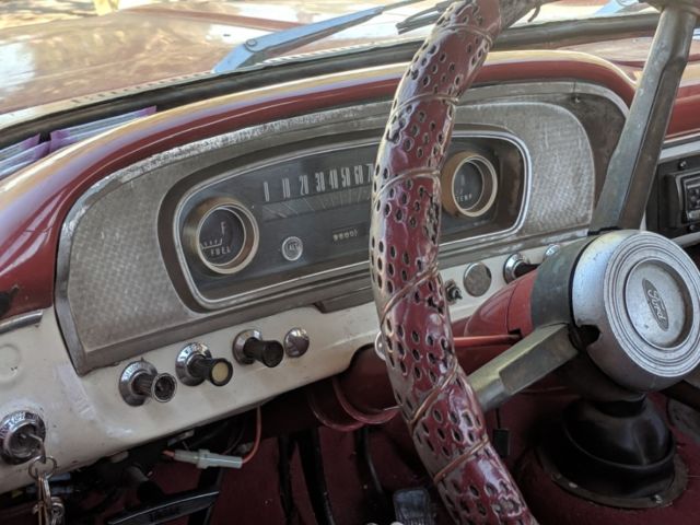 1965 Red Ford F-100 Crew Cab Pickup
