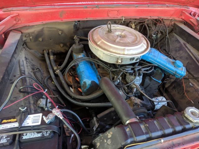 1965 Red Ford F-100 Crew Cab Pickup