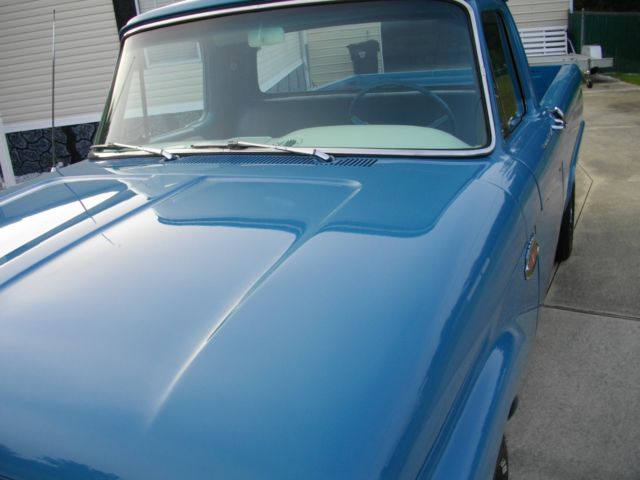 1965 Blue Ford F-100 Standard Cab Pickup