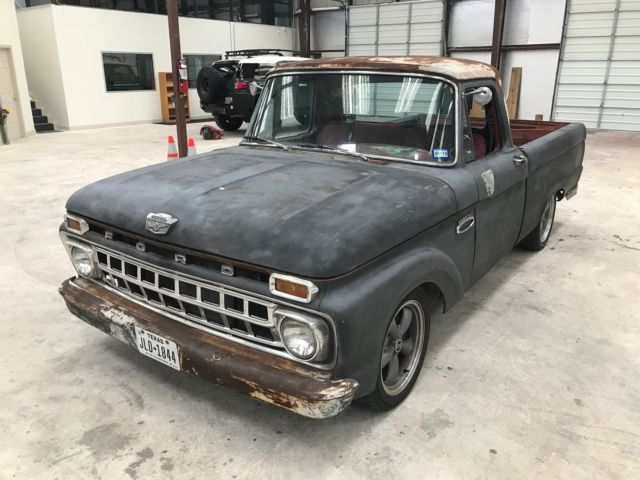 1965 Black Ford F-100 Standard Cab Pickup