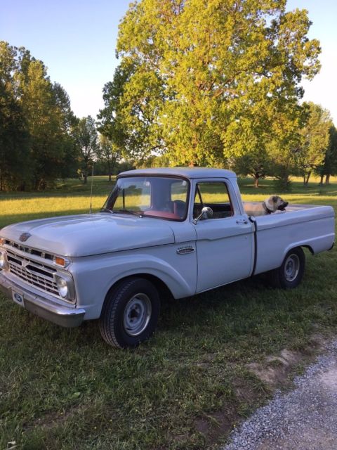 1965 gray Ford F-100 Standard Cab Pickup