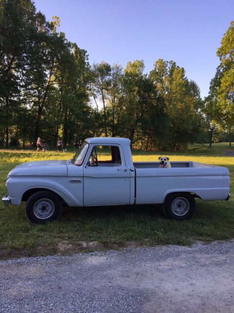 1965 gray Ford F-100 Standard Cab Pickup