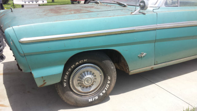 1965 Blue Ford Fairlane 2 dr.