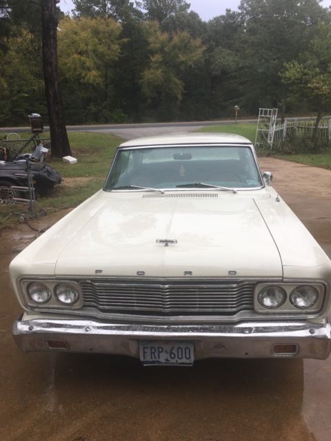 1965 White Ford Fairlane Coupe