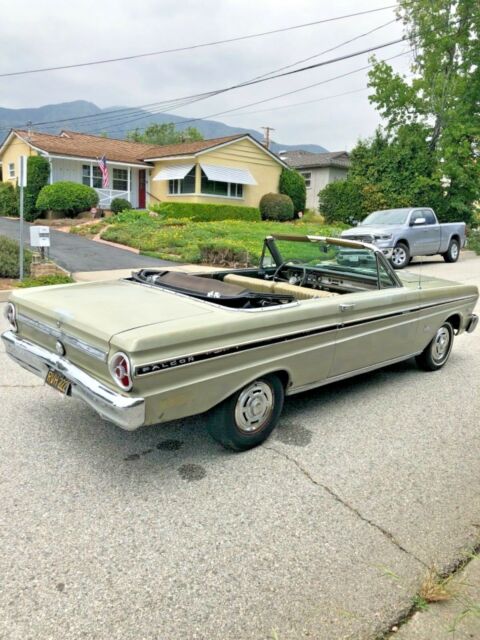1965 Green Ford Falcon Convertible