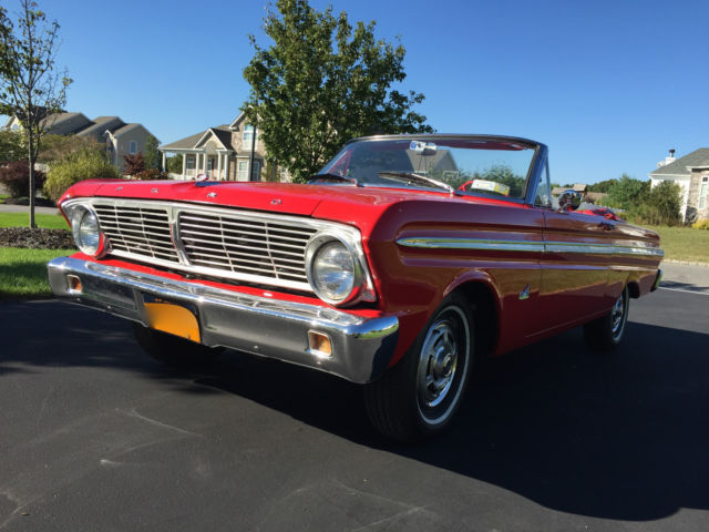 1965 Red Ford Falcon Convertible