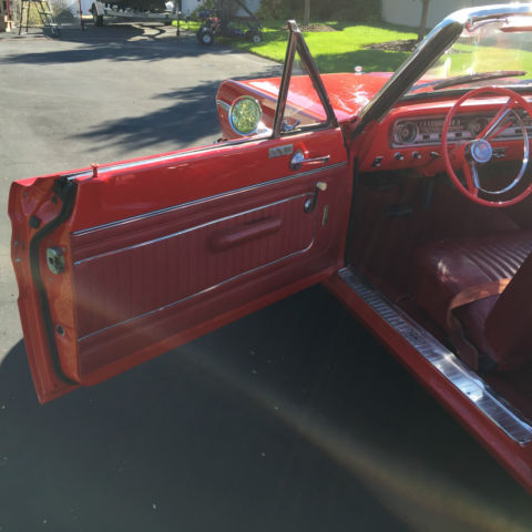 1965 Red Ford Falcon Convertible