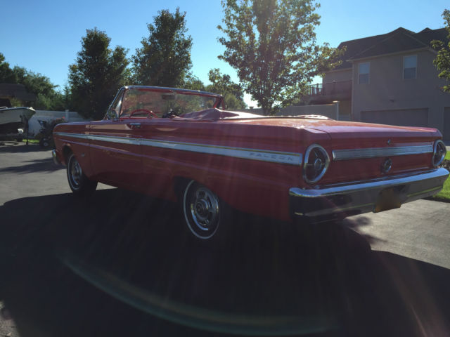 1965 Red Ford Falcon Convertible