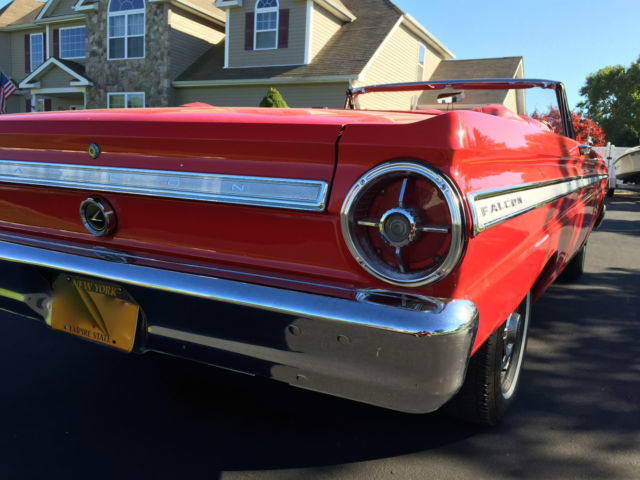 1965 Red Ford Falcon Convertible