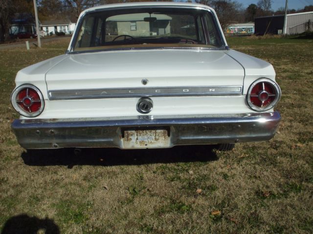 1965 White Ford Falcon Sedan