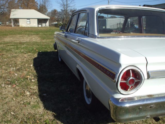 1965 White Ford Falcon Sedan