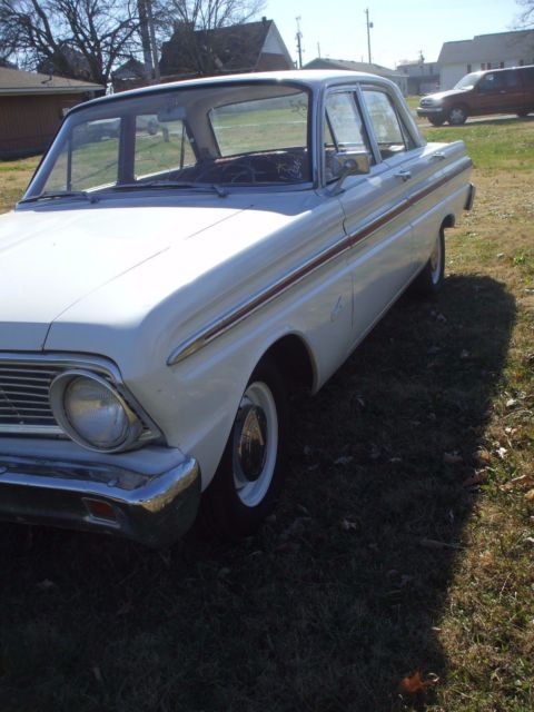 1965 White Ford Falcon Sedan