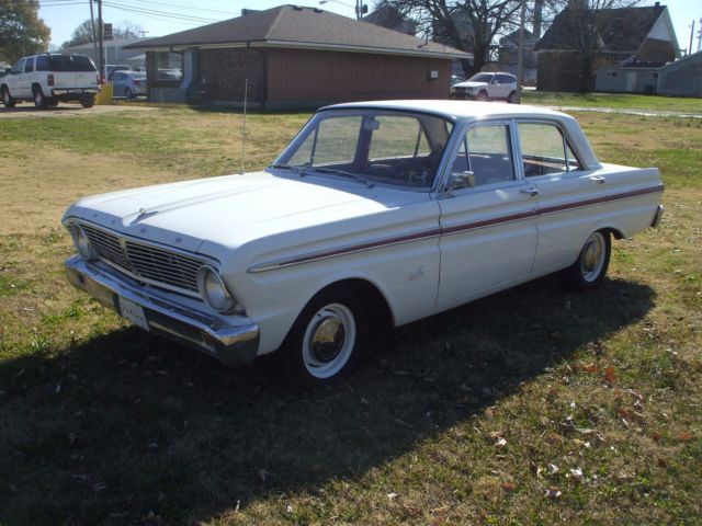 1965 White Ford Falcon Sedan