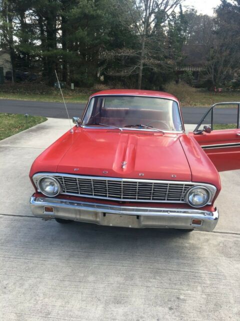 1965 Red Ford Falcon Sedan