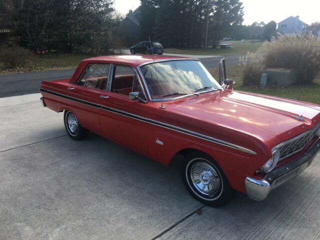 1965 Red Ford Falcon Sedan