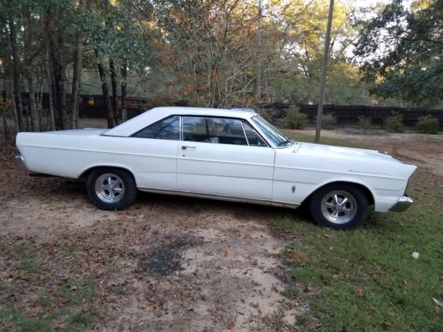 1965 White Ford Galaxie Coupe
