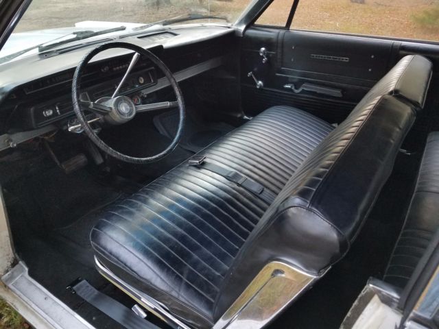 1965 White Ford Galaxie Coupe