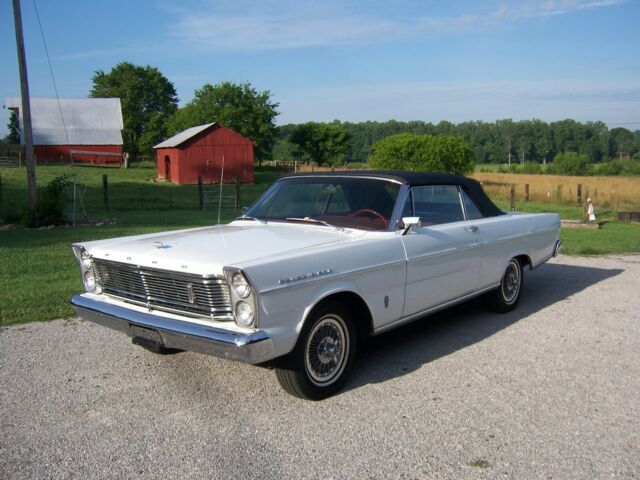 1965 White Ford Galaxie Convertible