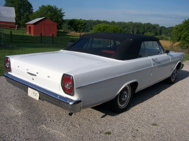 1965 White Ford Galaxie Convertible