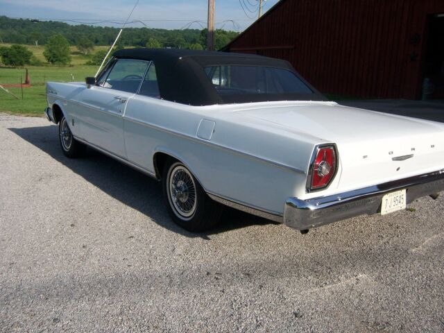 1965 White Ford Galaxie Convertible