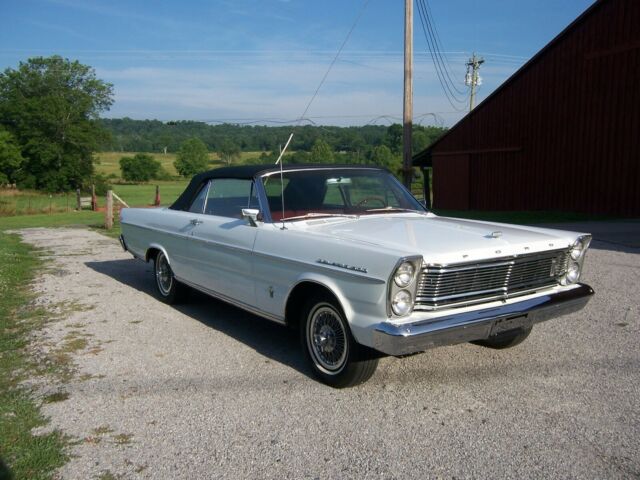 1965 White Ford Galaxie Convertible