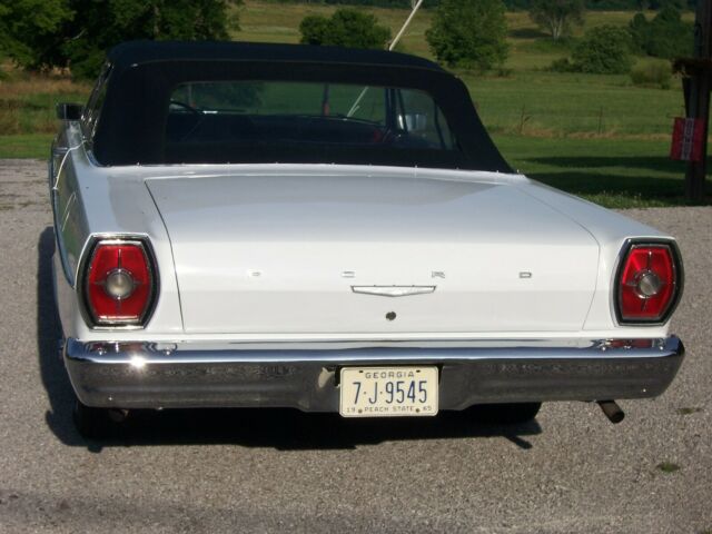 1965 White Ford Galaxie Convertible