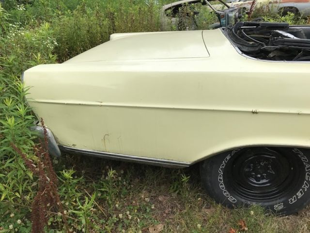 1965 Yellow Ford Galaxie Convertible