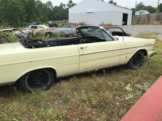 1965 Yellow Ford Galaxie Convertible