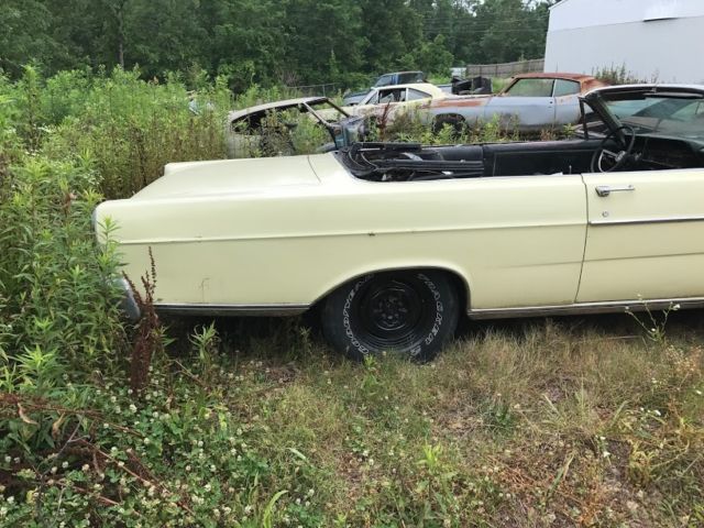 1965 Yellow Ford Galaxie Convertible