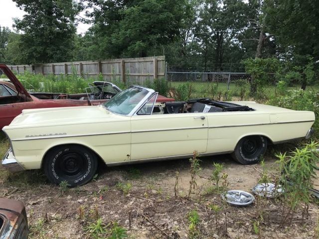 1965 Yellow Ford Galaxie Convertible