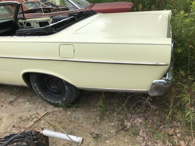 1965 Yellow Ford Galaxie Convertible