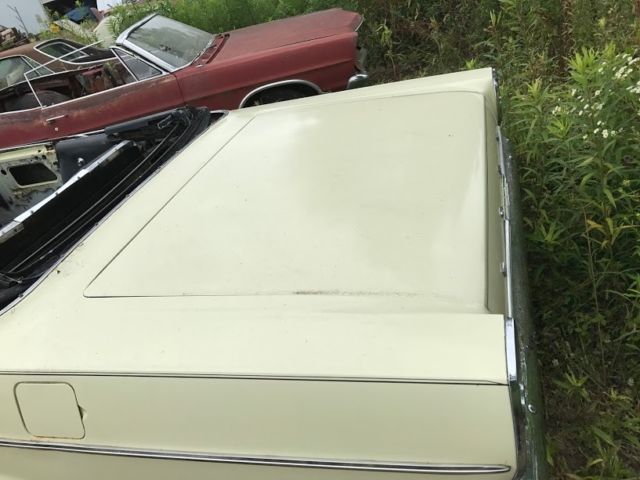 1965 Yellow Ford Galaxie Convertible