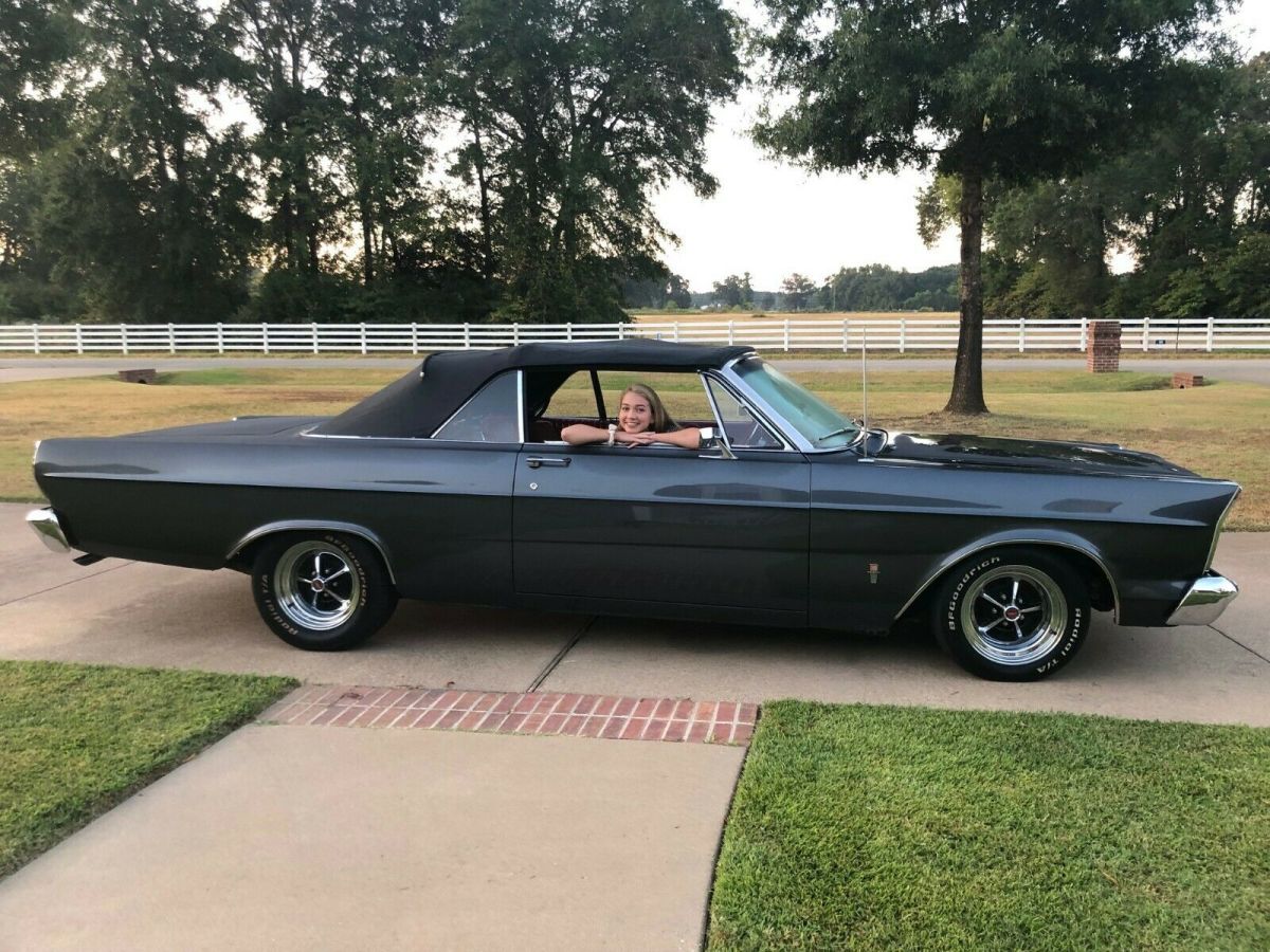 1965 Red Ford Galaxie Convertible