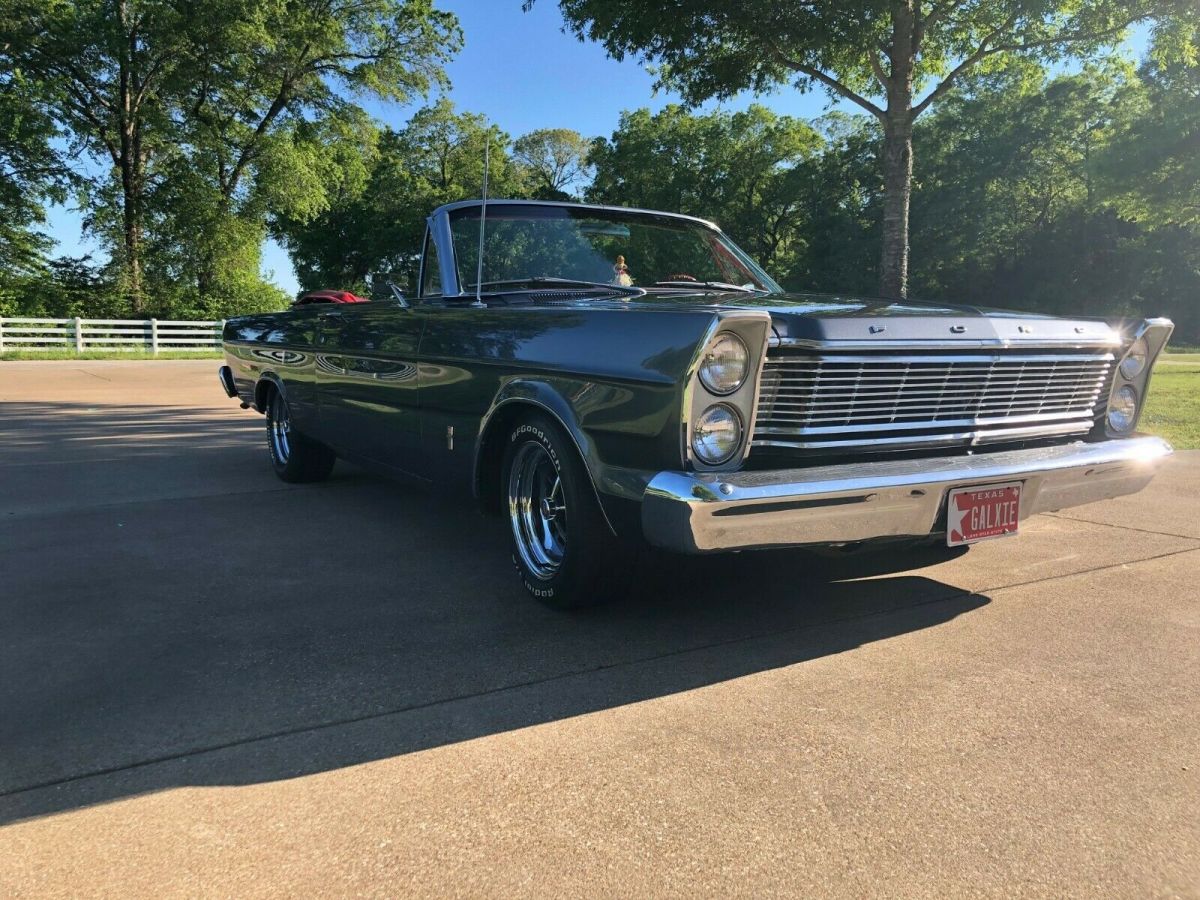 1965 Red Ford Galaxie Convertible
