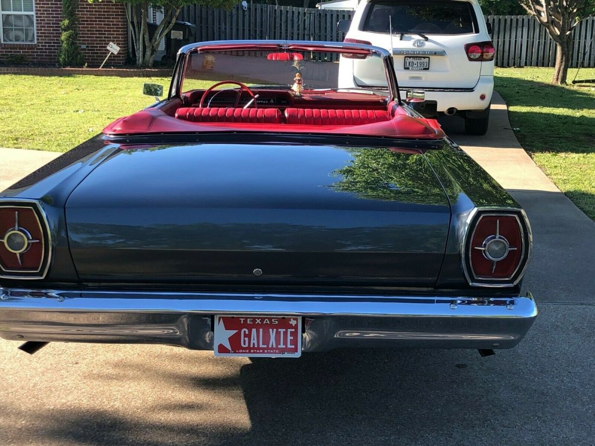 1965 Red Ford Galaxie Convertible