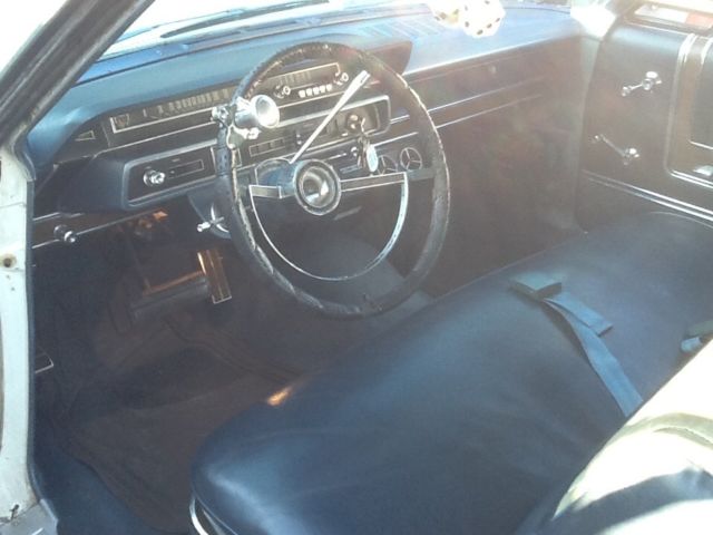 1965 White Ford Galaxie Coupe