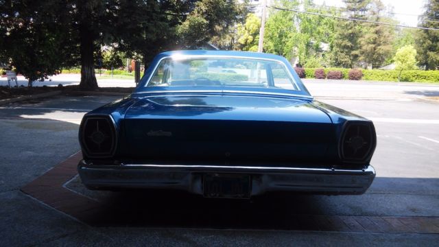 1965 Guardsman Blue with Wimbledon White accents Ford Galaxie Fastback