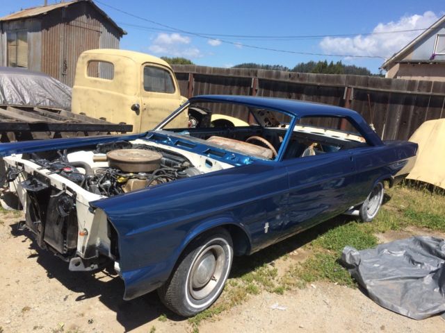 1965 Guardsman Blue with Wimbledon White accents Ford Galaxie Fastback