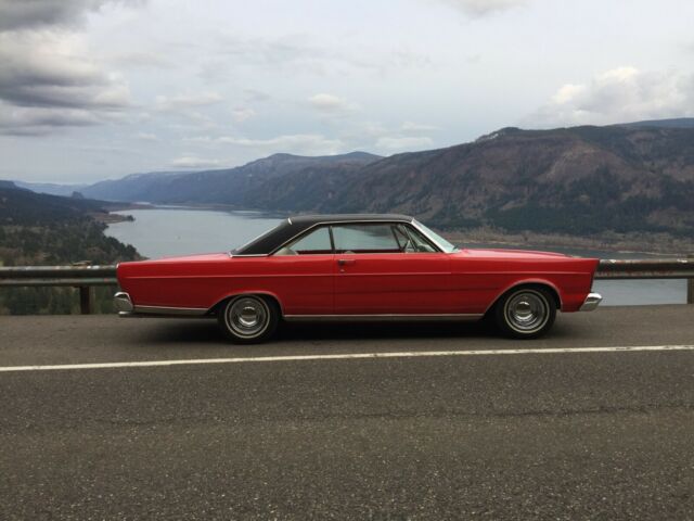 1965 Red Ford Galaxie Fastback