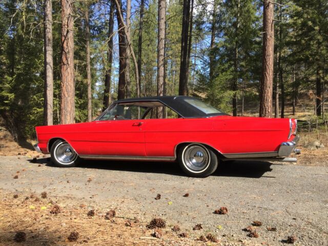 1965 Red Ford Galaxie Fastback