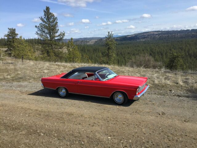 1965 Red Ford Galaxie Fastback