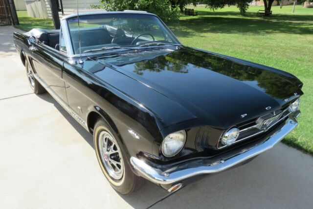 1965 Black Ford Mustang GT Convertible