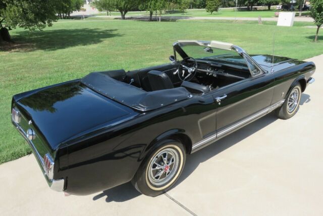 1965 Black Ford Mustang GT Convertible