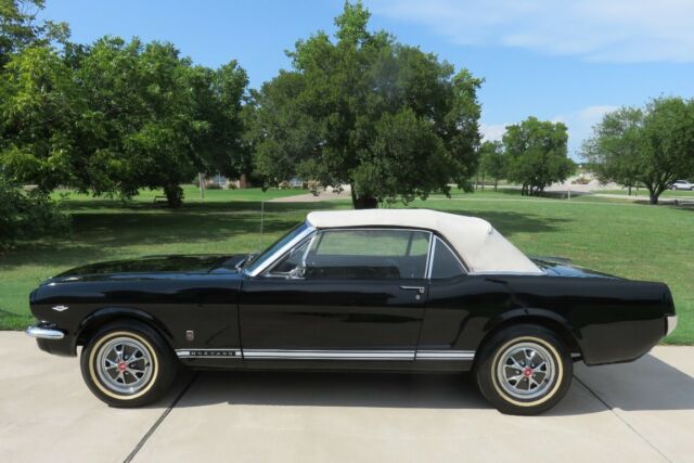 1965 Black Ford Mustang GT Convertible