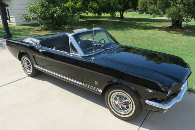 1965 Black Ford Mustang GT Convertible