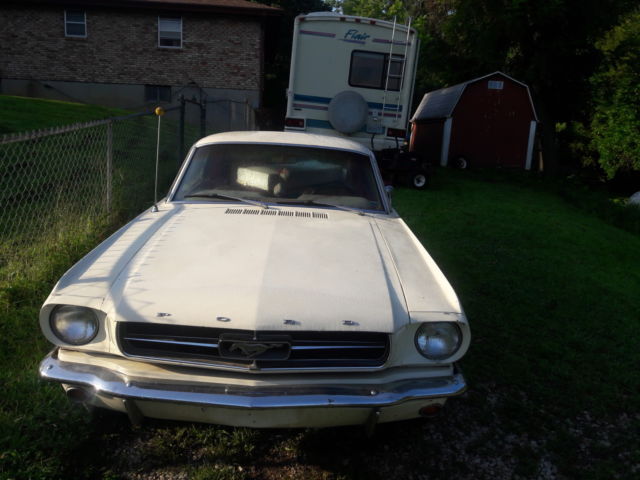 1965 White Ford Mustang Fastback