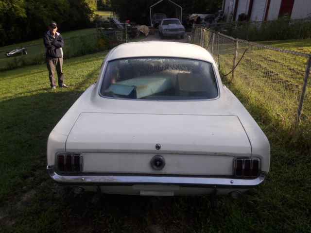 1965 White Ford Mustang Fastback