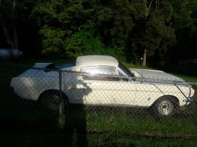 1965 White Ford Mustang Fastback