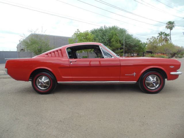 1965 Red Ford Mustang Fastback