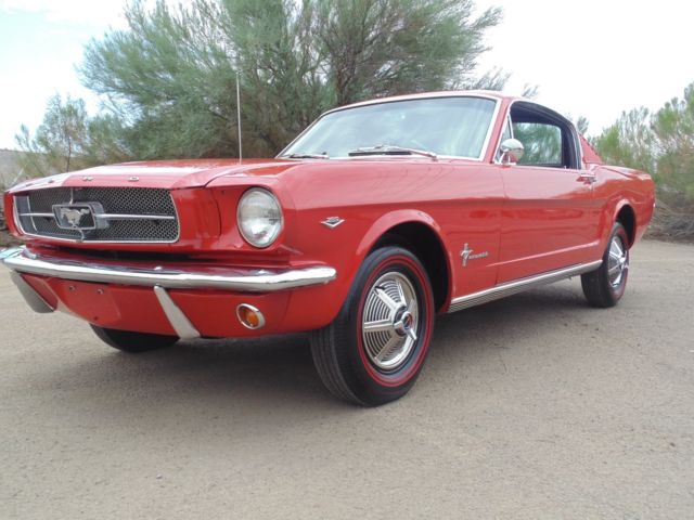 1965 Red Ford Mustang Fastback